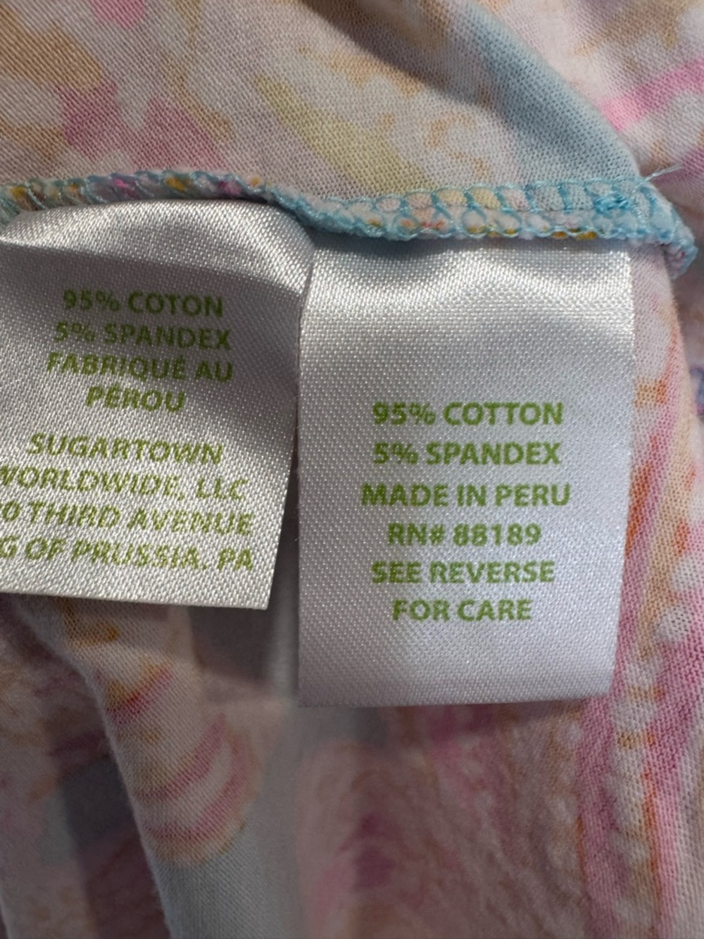 Lilly Pulitzer Michele V Neck Tee in Breakwater Blue Tini Bikini Sz M - Picture 4 of 6